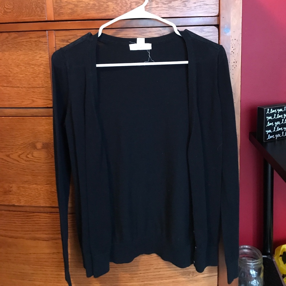 Black cardigan with buttons